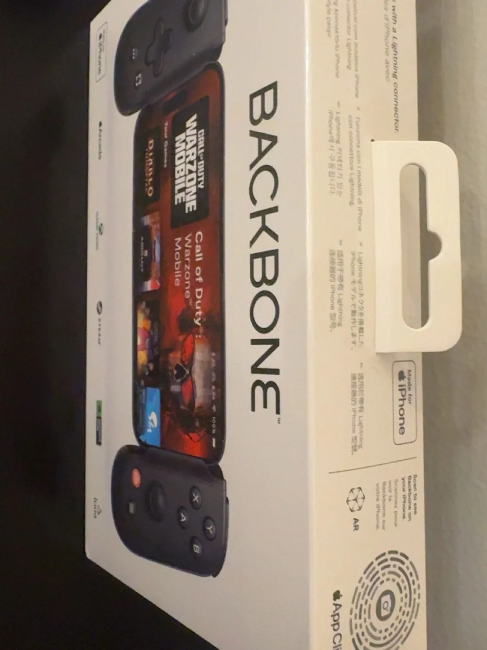 Backbone One lightning gaming controller with case